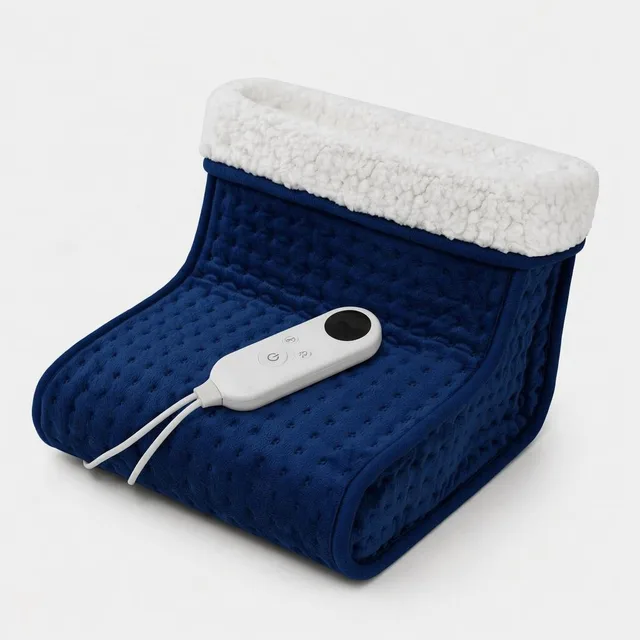 Crystal-velvet and sherpa warming pad